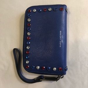 Marc Jacobs Cobalt Blue Crystal Wristlet